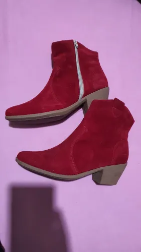 Bota Vermelha Nobuck 36