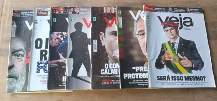 Lote de 7 Revistas Veja - editora abril