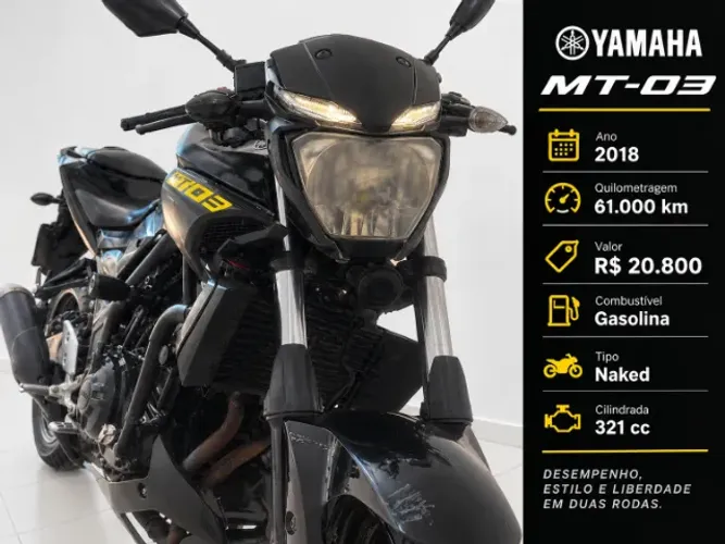 Yamaha MT-03 321/abs 2018