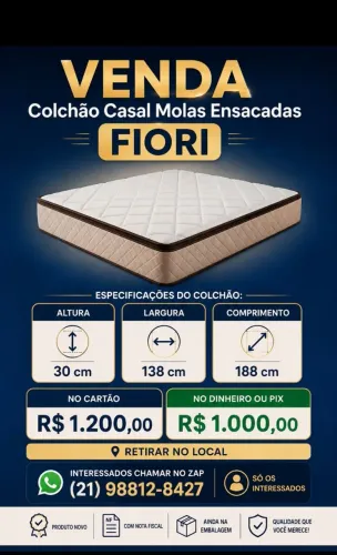 Colchão de casal Mola Ensacada