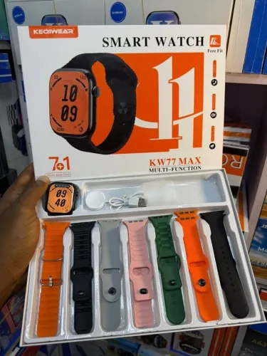 Smartwatch Relógio Kw77 Max 7 Pulseiras Séries 11 Atacado e Varejo 