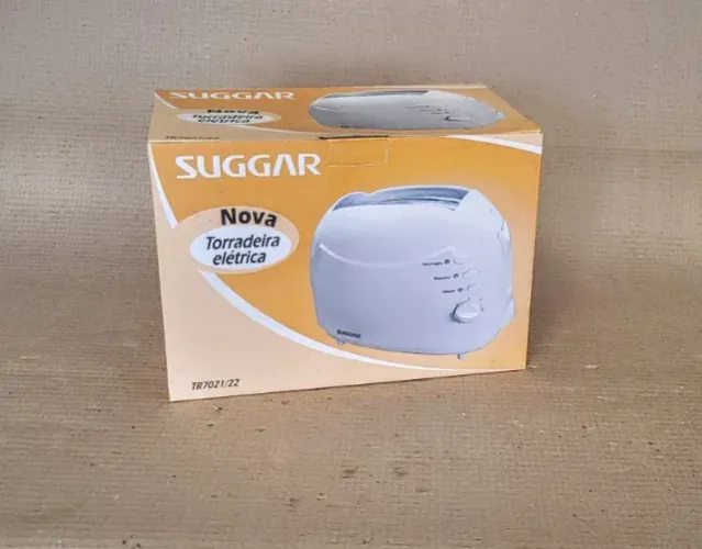 TORRADEIRA ELÉTRICA- SUGGAR- BRANCA 220V -800 W- 6 NÍVEIS DE TOSTAGEM