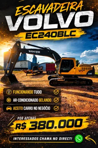 Escavadeira volvo ec240blc
