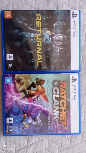 Mídia física de Returnal e Ratchet & Clank original de PS5