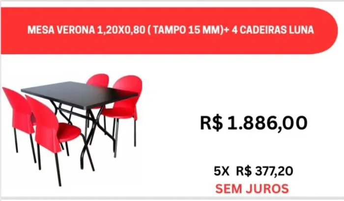 jogo de mesa e cadeiras ideal p/ hamburgueria,buffert,salão de festa, refeitório