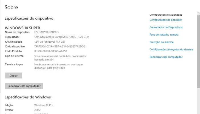 Notebook Lenovo 15IAU7