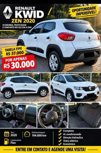 Renault Kwid Zen 1.0 Flex 12V 5P Mec. 2020