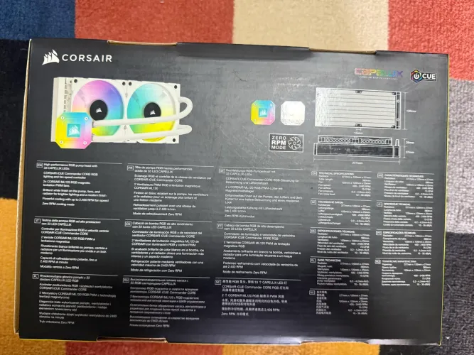 Water cooler Corsair h100i capellix