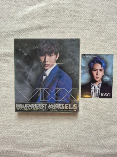 Album K-Pop VIXX - Darkest Angels CD + DVD Edição Limitada (Ver. Leo) + Card Ravi