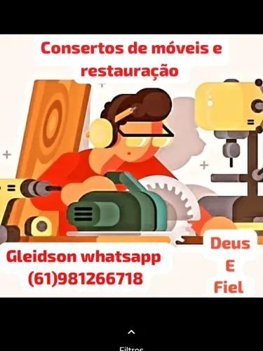 Consertos e restauração de móveis 