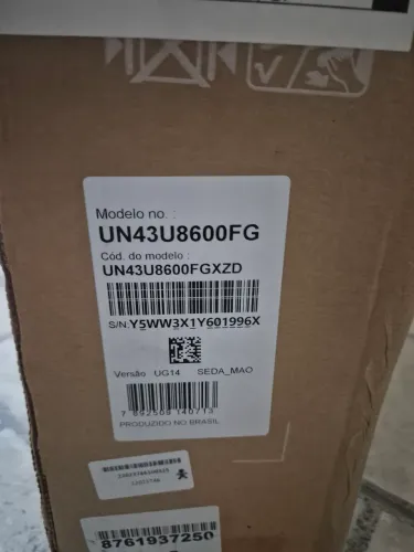 Tv 32 the frame e 43 u8600f lacradas com notas fiscais em meu nome