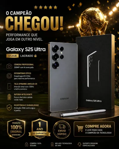 Samsung Galaxy S25 Ultra - Lacrado c/ N.F Garantia 1 Ano