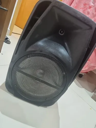Caixa Amplificada Mondial CM-500, USB, Bluetooth, FM, Bateria Recarregável, 500W, Bivolt
