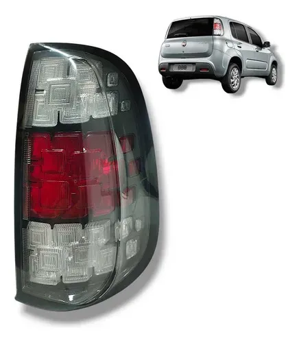 Lanterna Traseira Fiat Uno Drive 2016 2017 2018 2021 Direita Direito/passageiro Vermelho