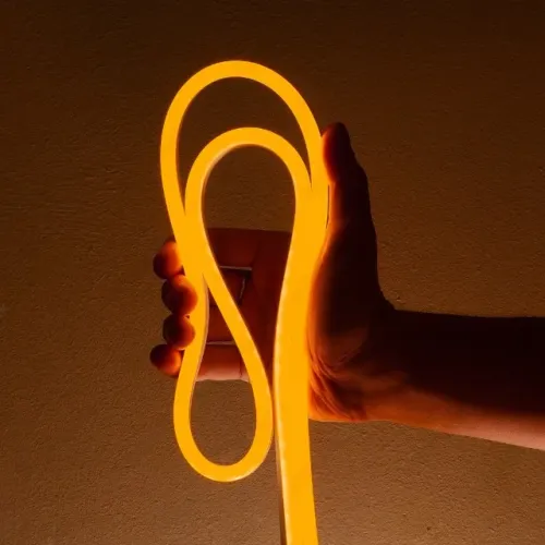 Fita LED Neon Flexível 5 Metros com Fonte 12V | Luz Contínua Sem Pontos | IP65 Produto no