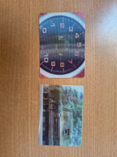 Lote 2 Cards Lenticulares (3D) Carros Fullpower - Editora Abril