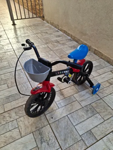 Bicicleta Mechanic Aro 12 - Nathor Cor Preto/Vermelho