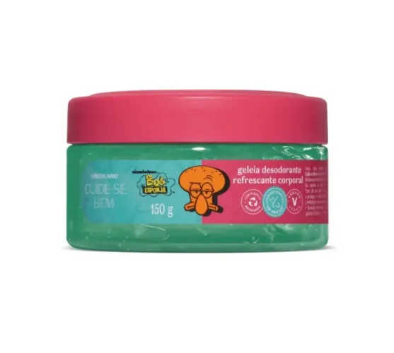 Geléia Desodorante Corporal Cuide-se Bem Bob Esponja Lula Molusco