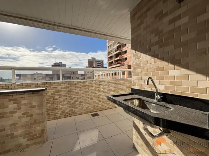 Apartamento 2 Dormitórios (1 Suíte), 1 Vaga, Lazer Completo NA Guilhermina - Praia Grande/