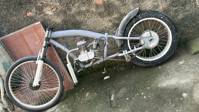 Bike motorizada projeto em andamento