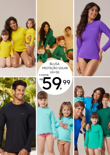 Blusa de Proteção Solar Uv+50 Térmica Camisa UVA UVB