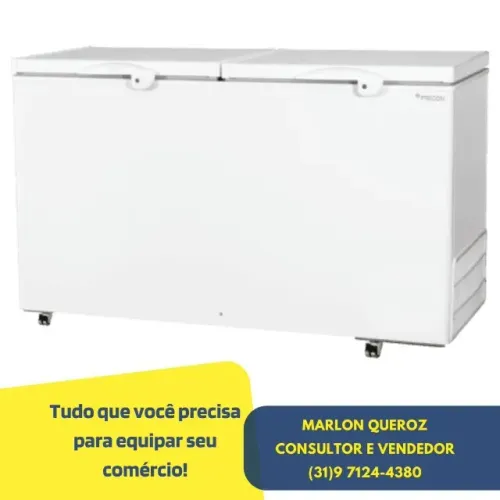 Freezer Horizontal 2 Tampas 503L Fricon Novo