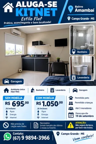 Aluga-se Kitnet Estilo Flat