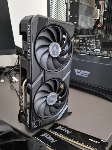 Placa de Vídeo RX 7600 Asus Dual EVO OC Edition 8GB<br>