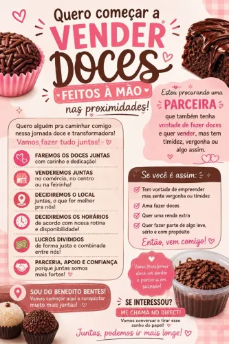 Venha vender doces comigo