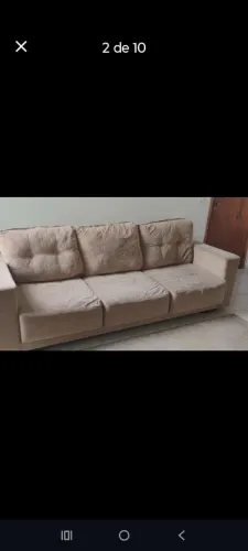 SOFÁ 3 LUGARES, TRANSFORMA EM CAMA 