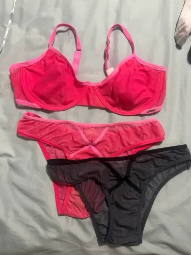 Lingerie Valisere - Pink + Preto - Transparente