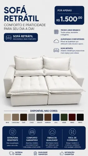 Vendo sofá direto da fábrica 