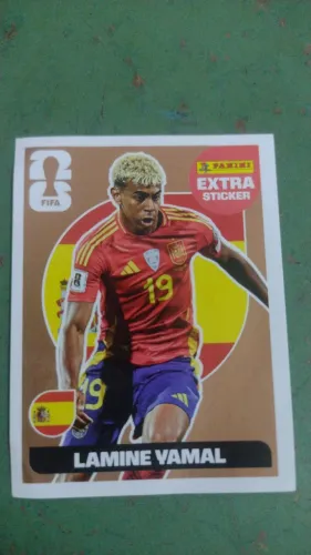 FIGURINHA LAMINE YAMAL - EXTRA STICKER PANINI - COPA DO MUNDO 2026