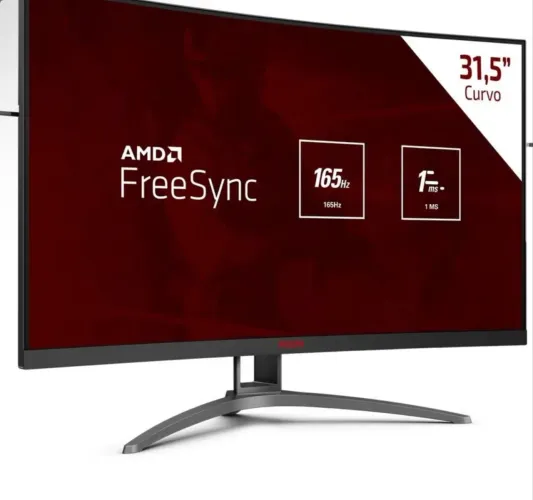 Monitor Gamer Curvo AOC Agon 31.5? Full HD 165Hz 1ms Light FX
