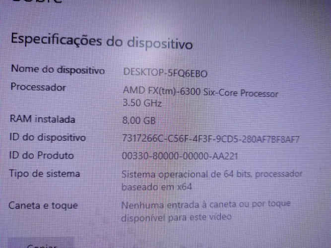 Pc Amd Fx6300, 8gb de ram, SSD500GB Kingston, PV Geforce GT 730