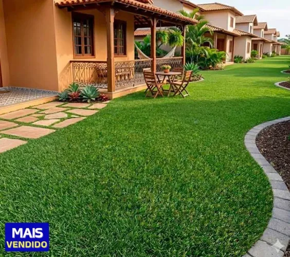 Grama Sintética Profissional 40mm p/ Áreas Externas Decofix - 10M²