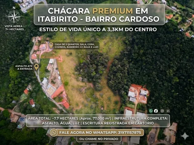 Vendo Sítio 77.000m2