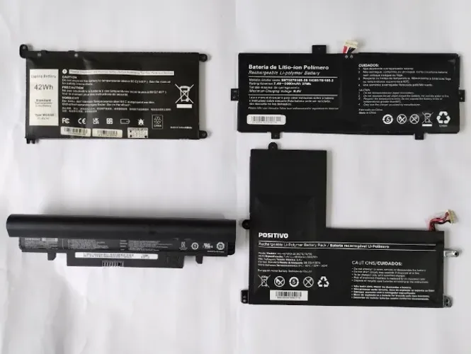 Kit 4 baterias Notebook - Com defeito