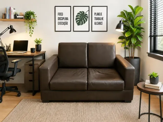 Sofá para escritório Home-Office. 