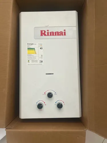 Aquecedor A Gás Rinnai 15l/min GN + Mangueiras Inclusas - Funcionando Perfeitamente