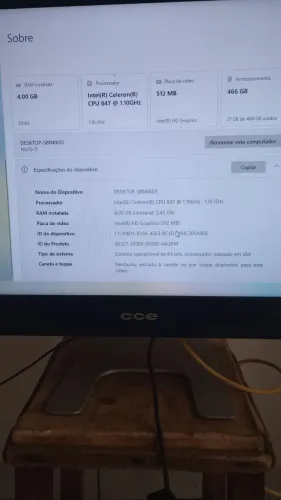 Vendo All-in-One CCE Precisa de upgrade 