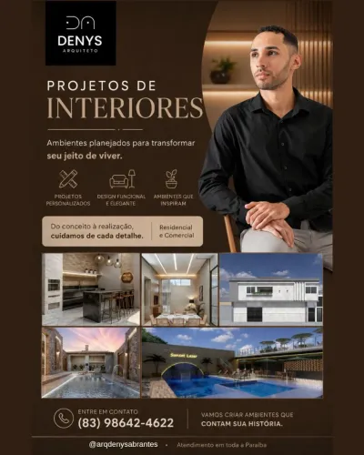Projeto de Interiores e Arquitetônico.