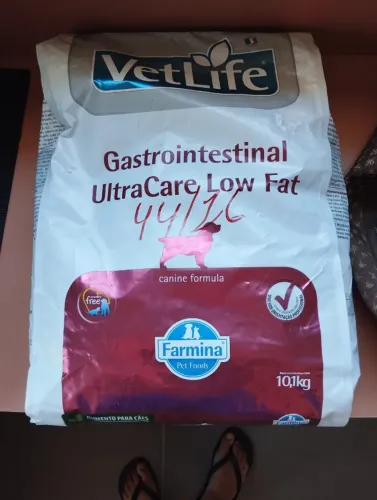 Ração Seca Farmina Vet Life Gastrointestinal UltraCare Low Fat para Cães Adultos 10,1kg