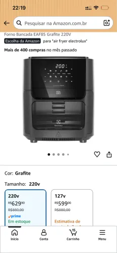 Air Fryer Rita Lobo 5 meses de uso