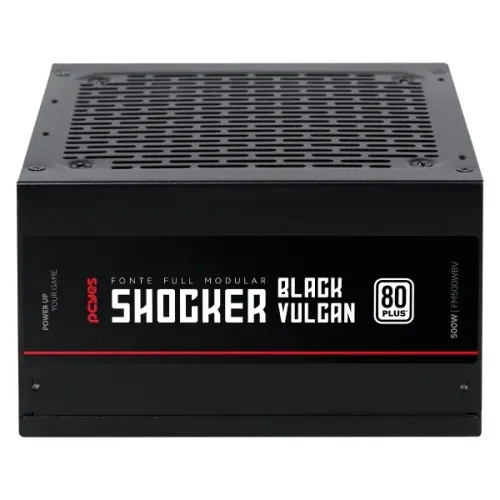 Fonte Gamer Pcyes Shocker Full Modular 500W 80 Plus White- Black Vulcan Instalamos Coimbra
