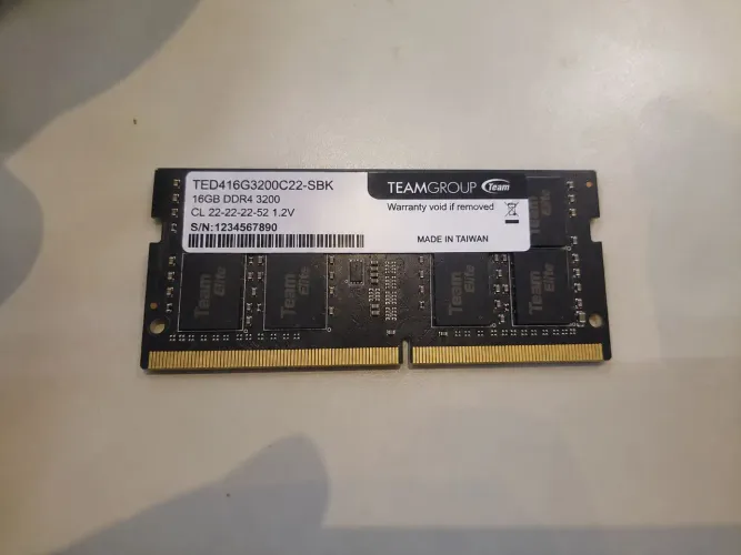 Memória RAM 16GB DDR4 3200MHz Notebook TeamGroup
