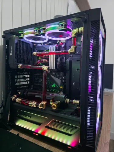 Gabinete Gamer Sharon TG5 Com fans Aigo + controladora