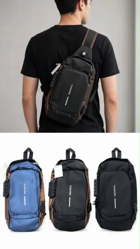 Mochila Transversal Masculina - Moderna e Funcional