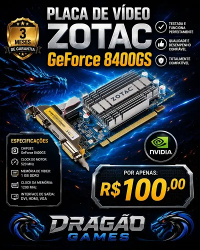 Placa de vídeo zotac 