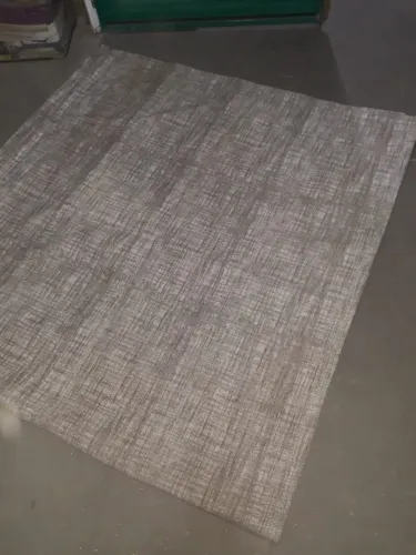 Tapete Grande Cinza 3,00 x 1,40m Tecido Plano Ótimo Estado